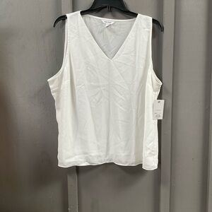 Nine West womens v neck sleeveless blouse